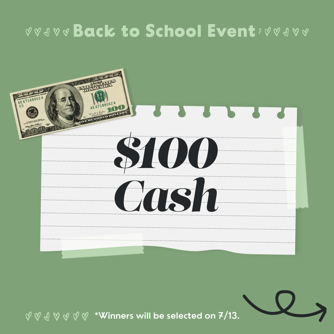 get entered to win $100 cash when you shop plato's closet in Flint michigan on July 11th and 12th